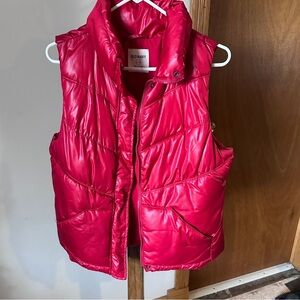Old Navy Red Puffer Vest